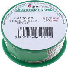 Zdjęcie Cynel Cyna Bezołowiowa 0,7 Mm 100 G 070/100Cu 070100Cu - Trzebinia