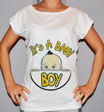 IT'S A BABY BOY - koszulka damska - Bluzki i tuniki ciążowe