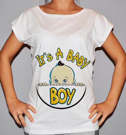 IT'S A BABY BOY - koszulka damska