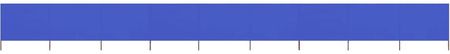 Parawan 9-Skrzydłowy Z Tkaniny 1200X120 Cm Lazurowy Błękit