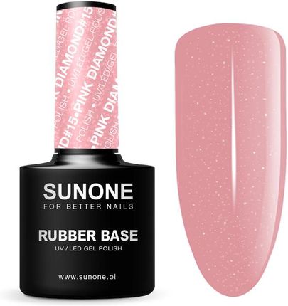 Sunone Rubber Base Kauczukowa Baza Hybrydowa Pink Diamond #15 12g