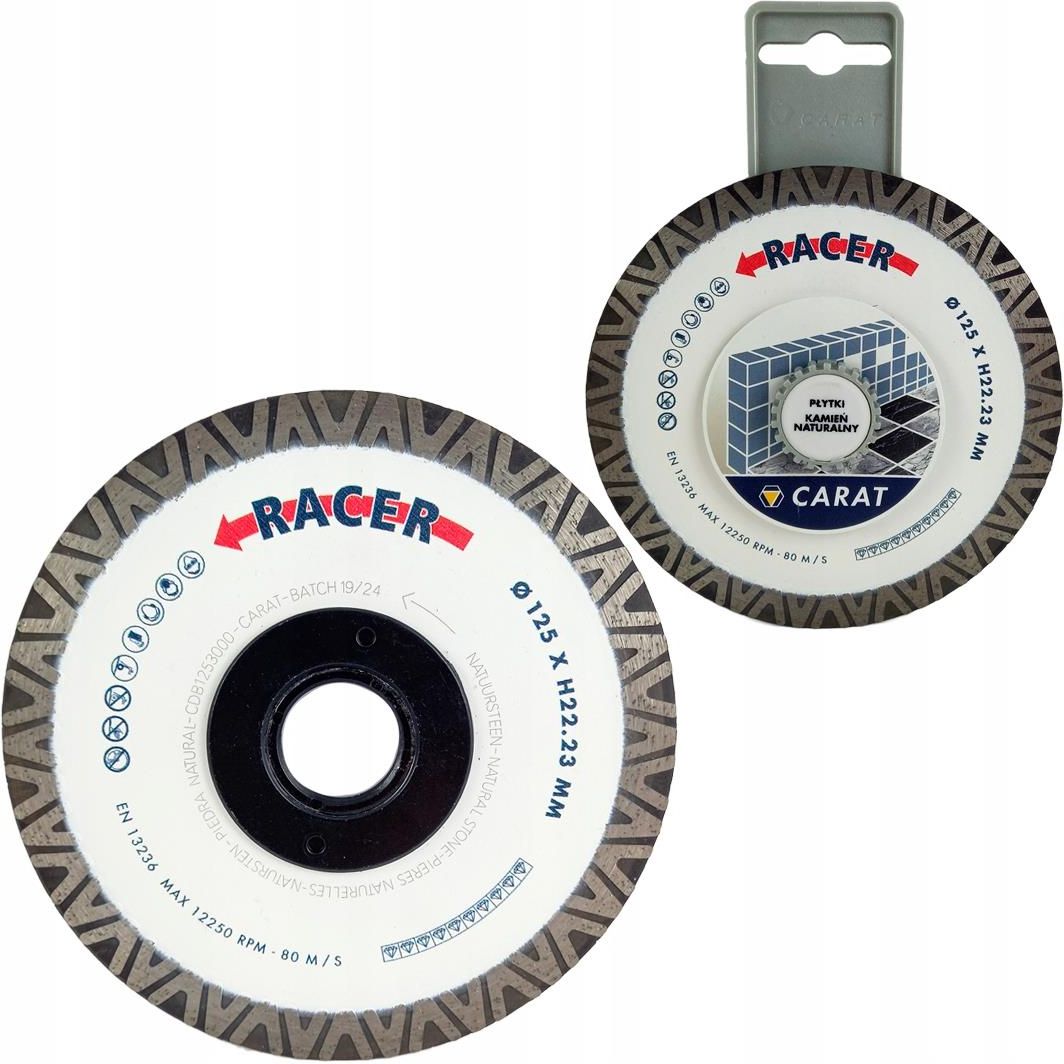 Tarcza diamentowa Carat Tarcza Diamentowa Pełna 125X1,2Mm Racer 125300 ...