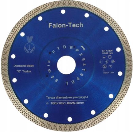 Falon-Tech Tarcza Diamentowa Do Cięcia Gresu Płytek 200/25,4 Ftdbp254200Bl