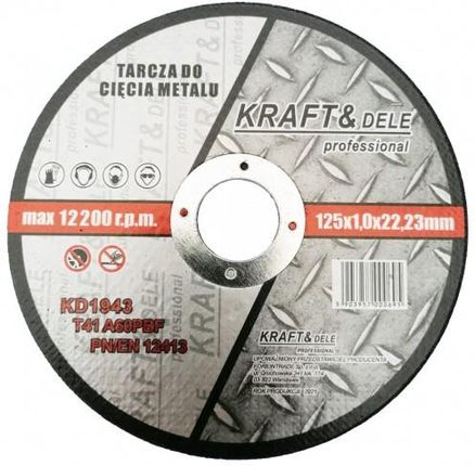 Kraft & Dele Tarcza Do Cięcia Metalu Stali 125x1.0 Kd1943