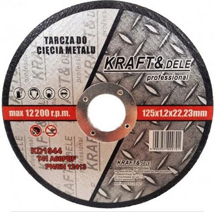 Kraft & Dele Tarcza Do Cięcia Metalu Stali 125x1.2 Kd1944