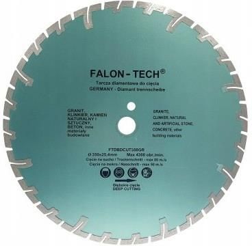 Falon-Tech Tarcza Diamentowa 350X25,4Mm Do Betonu Ftdbdcut350Gr