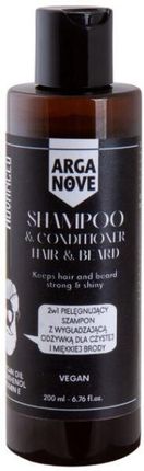 Arganove Pielęgnujący Szampon Z Wygładzającą Odżywką 2 W 1 Do Włosów I Brody - Shampoo & Conditioner 200ml