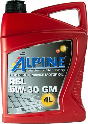Alpine Rsl 5W30 Gm A3/B4 Sm/Cf 4L