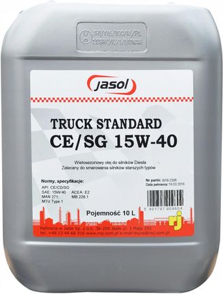 Jasol Truck Ce/Sg 15W40 10L