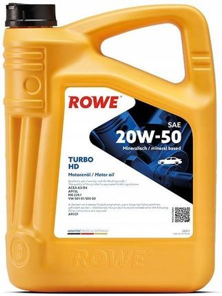 Rowe Hightec Turbo Hd Sae 20W50 5L