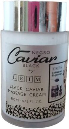 Maska do masażu Leim Black Caviar Massage do skóry dojrzałej z kawiorem i złotem 190ml