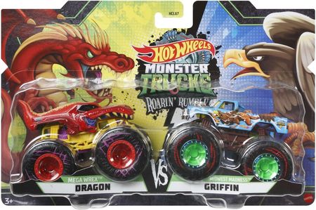 Hot Wheels - Monster Trucks 2pak Dragon vs Griffin HCL70 HCL67
