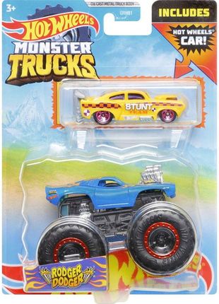 Hot Wheels - Monster Truck Rodger Dodger + autko GRH81 HDB96