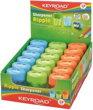 Zdjęcie Keyroad Temperówka Ripple Plastikowa Podwójna Z Pojemnikiem Pakowane Na Displayu Mix Kolorów - Tarnogród