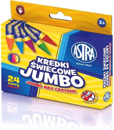 Astra Kredki Świecowe Jumbo, 24 Kolory