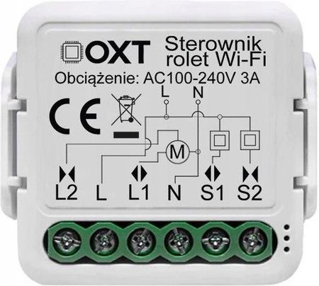 Tuya Smart Life Mini Sterownik Rolet Markiz Zasłon Wifi Energodom (OXT07)