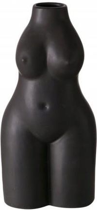Waza ceramiczna ozdobna czarna 22 cm Auris