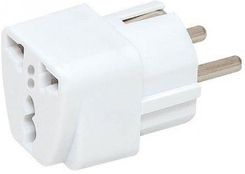 Zdjęcie PRZEJŚCIE ADAPTER WTYK PL EU GNIAZDO UK BULK BIAŁY - Bieruń