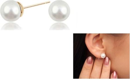 Kolczyki perełki 0,8mm 0.8mm pearl earrings