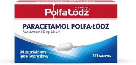 Polfa Łódź Laboratoria Paracetamol 500 Mg X 10 Tabl