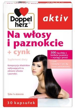 Queisser Doppelherz Aktiv Na Włosy I Paznokcie + Cynk 30Szt.