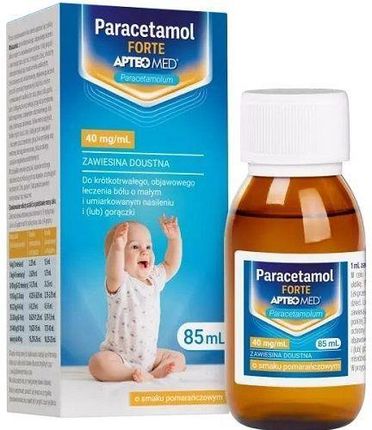 Synoptis Pharma Paracetamol Forte Apteo Med Zawiesina Doustna 40Mg/1ml 85ml