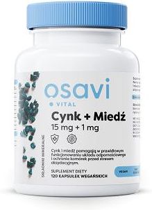 Olivit Osavi Cynk + Miedż 15 Mg 1 120Kaps.