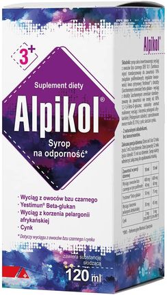 Alpen Pharma Alpikol Syrop Na Odporność Dla Dorosłych I Dzieci Od 3 Lat 120ml