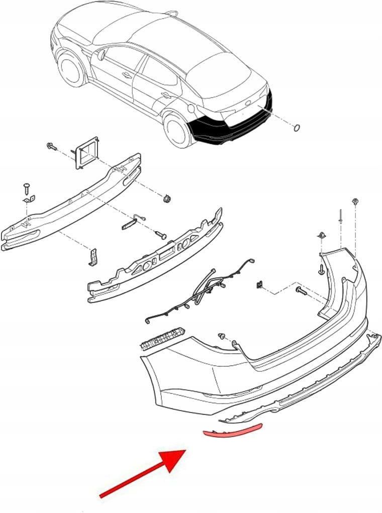 Kia Optima Tf Odblask Zderzaka Lewy Ty T Opinie I Ceny Na Ceneo Pl