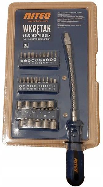 Śrubokręt Niteo Wkrętak Z Elastycznym Grotem 31El. STS047321 - Opinie i ...