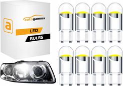 Auto Gamma Żarówki W5W T10 Led Sphere Cob 360° Biała 8Szt.