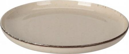 Talerz deserowy beżowy płytki z porcelany 19 cm