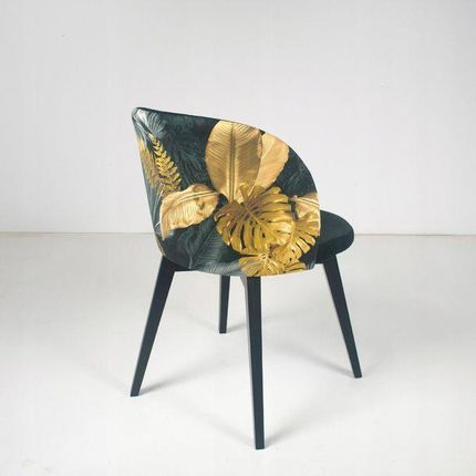 Krzesło Tapicerowane Nicolas Welurowe Fotel 99086207