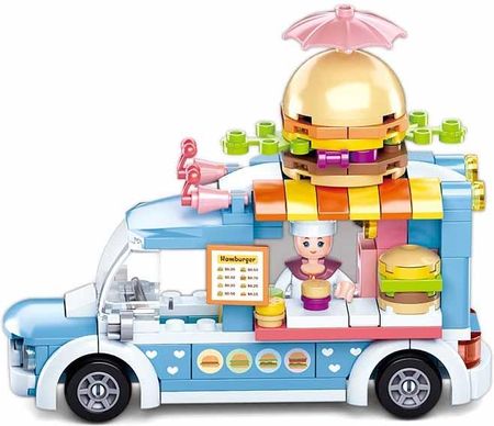 Sluban Klocki Food Truck Z Burgerami Kolekcja Girl