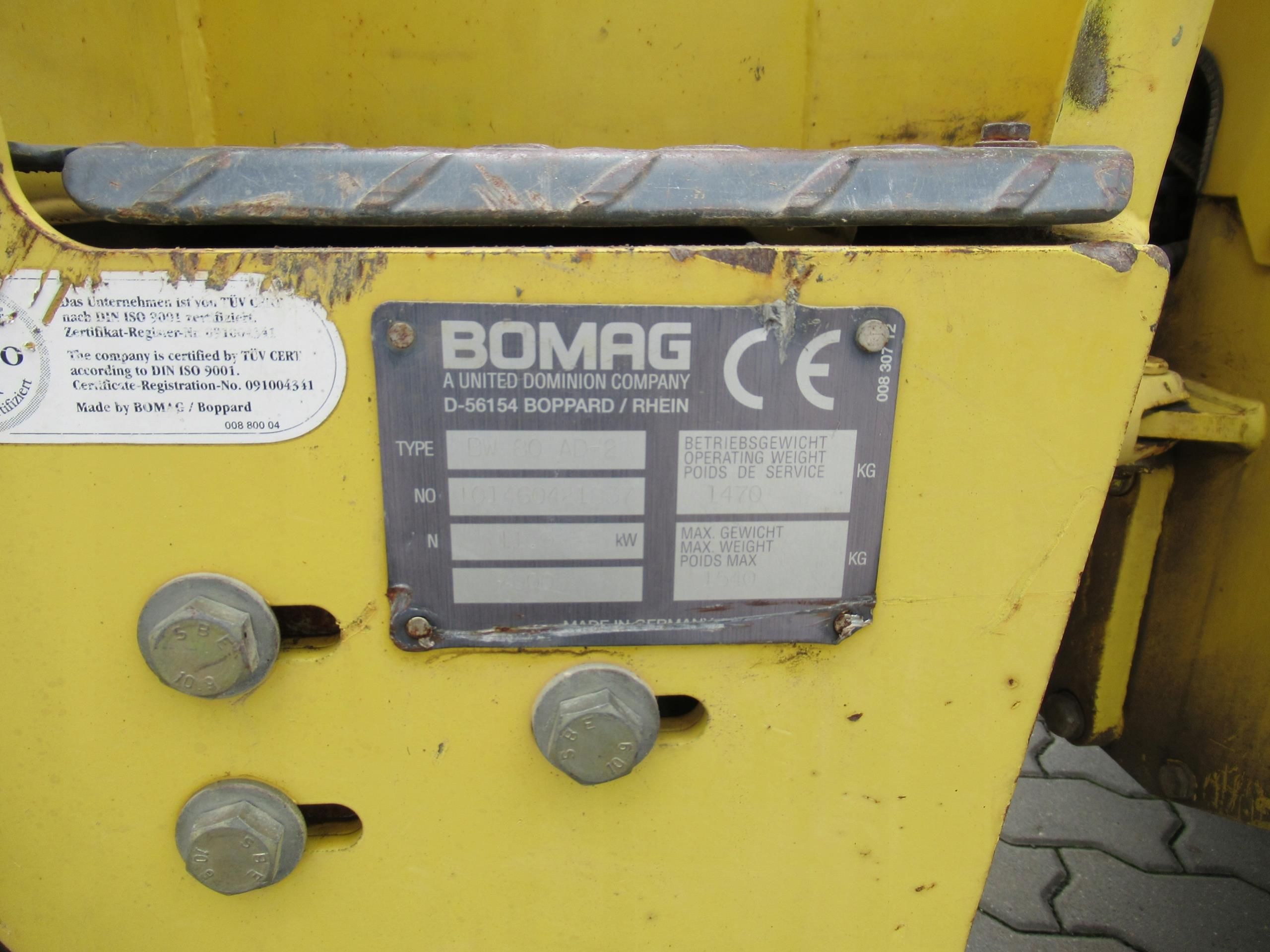 Bomag Walec Bw80 Ad-2 - zdjęcie 9 Bomag Walec Bw80 Ad-2
