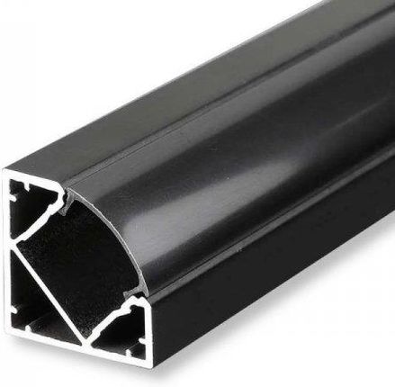 V-Tac Profil Aluminiowy 2Mb Czarny, Klosz Kątowy Vt-8114