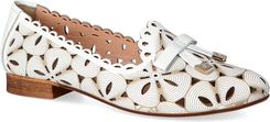 Zdjęcie Ażurowe skórzane balerinki - BOCCATO 010.712 BIAŁE - Woźniki