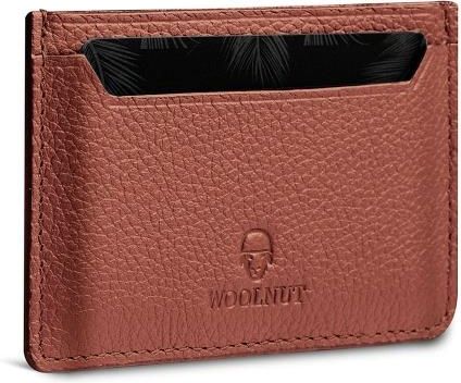 WN Leather Card Holder - Cognac Brown
