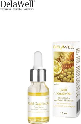 Delawell Gold Cuticle Oil 15ml, Odżywka Do Paznokci