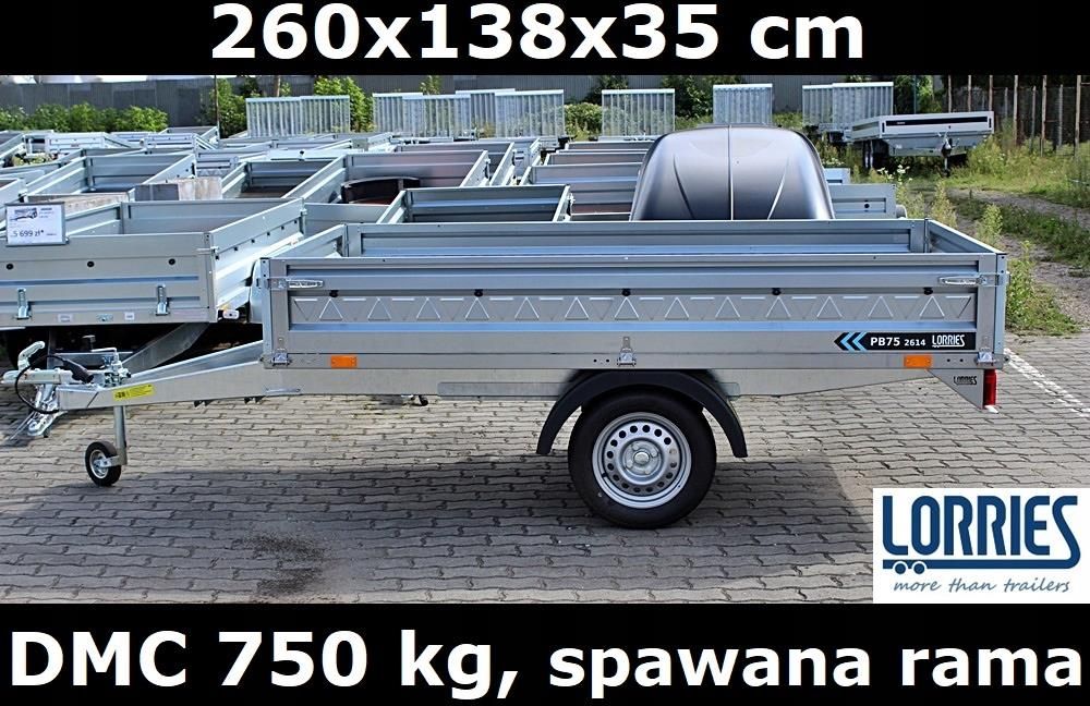 Dwuosiowa lekka przyczepa bagażowa PB-75-2614 - Lorries