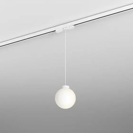 Aqform Lampa wisząca na szynoprzewód LED Modern Ball simple midi 8W 11W biała czarna : Kolor obudowy - biała, Moc 11W, ie ND, Temperatur (16387M930D00