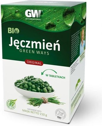 BIO Jęczmień Green Ways w tabletkach 210 g  (3 x 70 g) / Sok z młodego jęczmienia w proszku