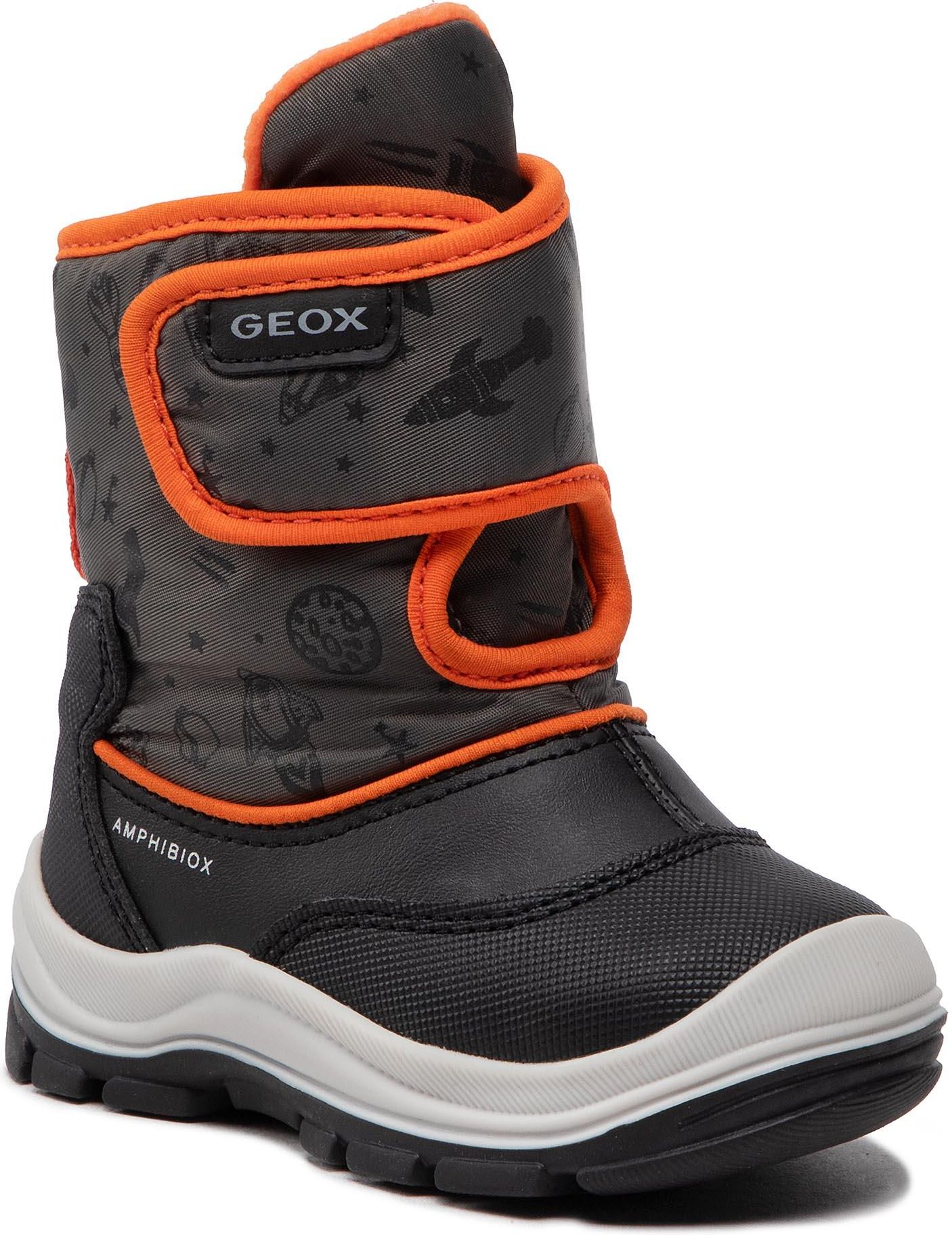 Śniegowce GEOX - B Flanfil B.B Abx E B263VE 0CEFU C9150 M Black/Fluo ...