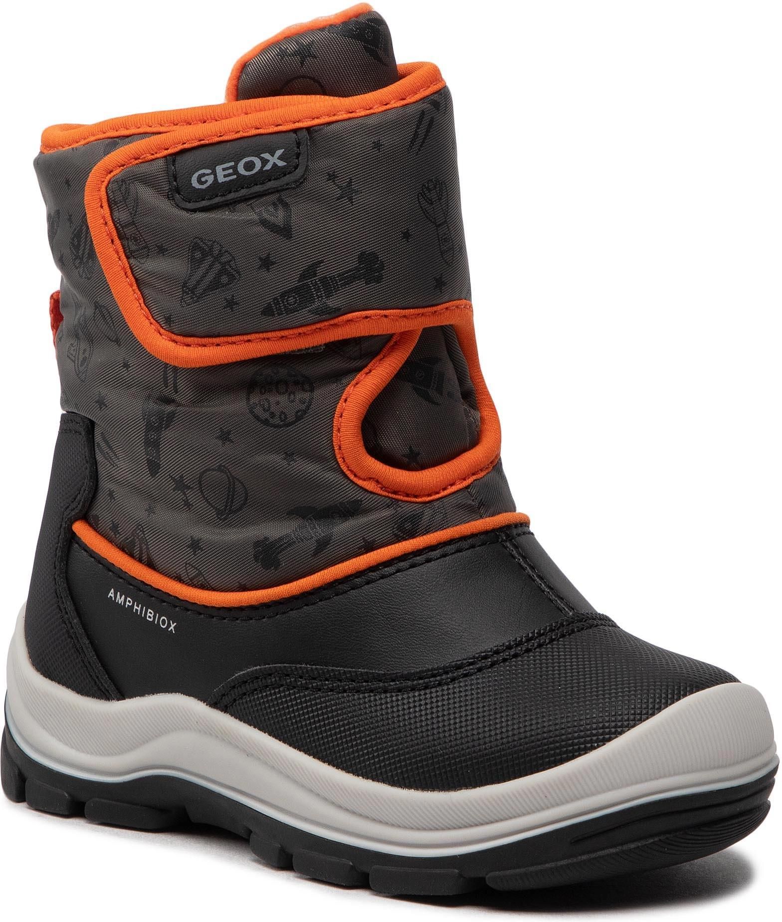 Śniegowce GEOX - B Flanfil B.B Abx E B263VE 0CEFU C9150 S Black/Fluo ...