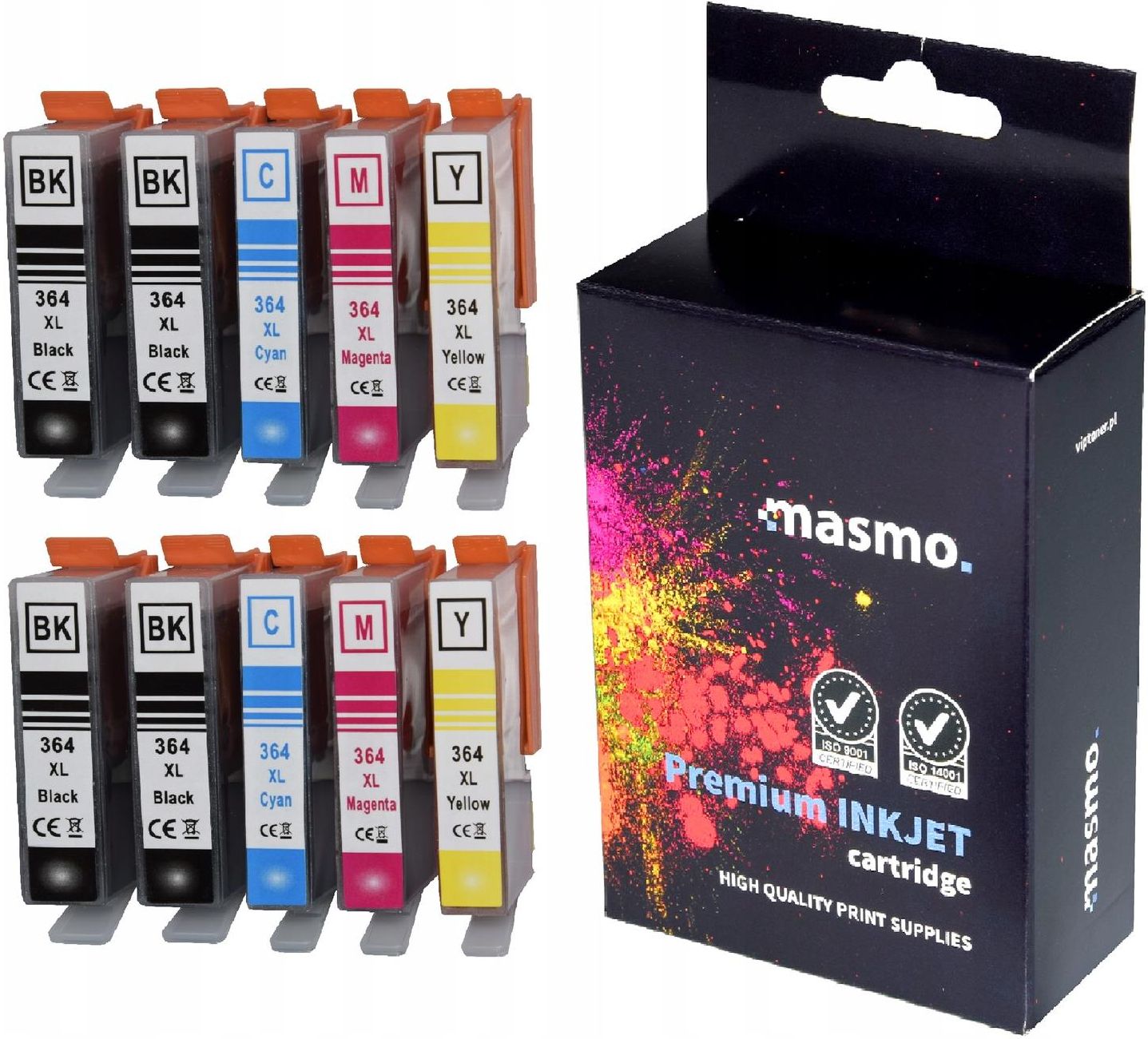 Tusz MASMO 10X TUSZE DO DRUKARKI HP DESKJET 3520 3070A 364XL (364364XLMAX103) do drukarki