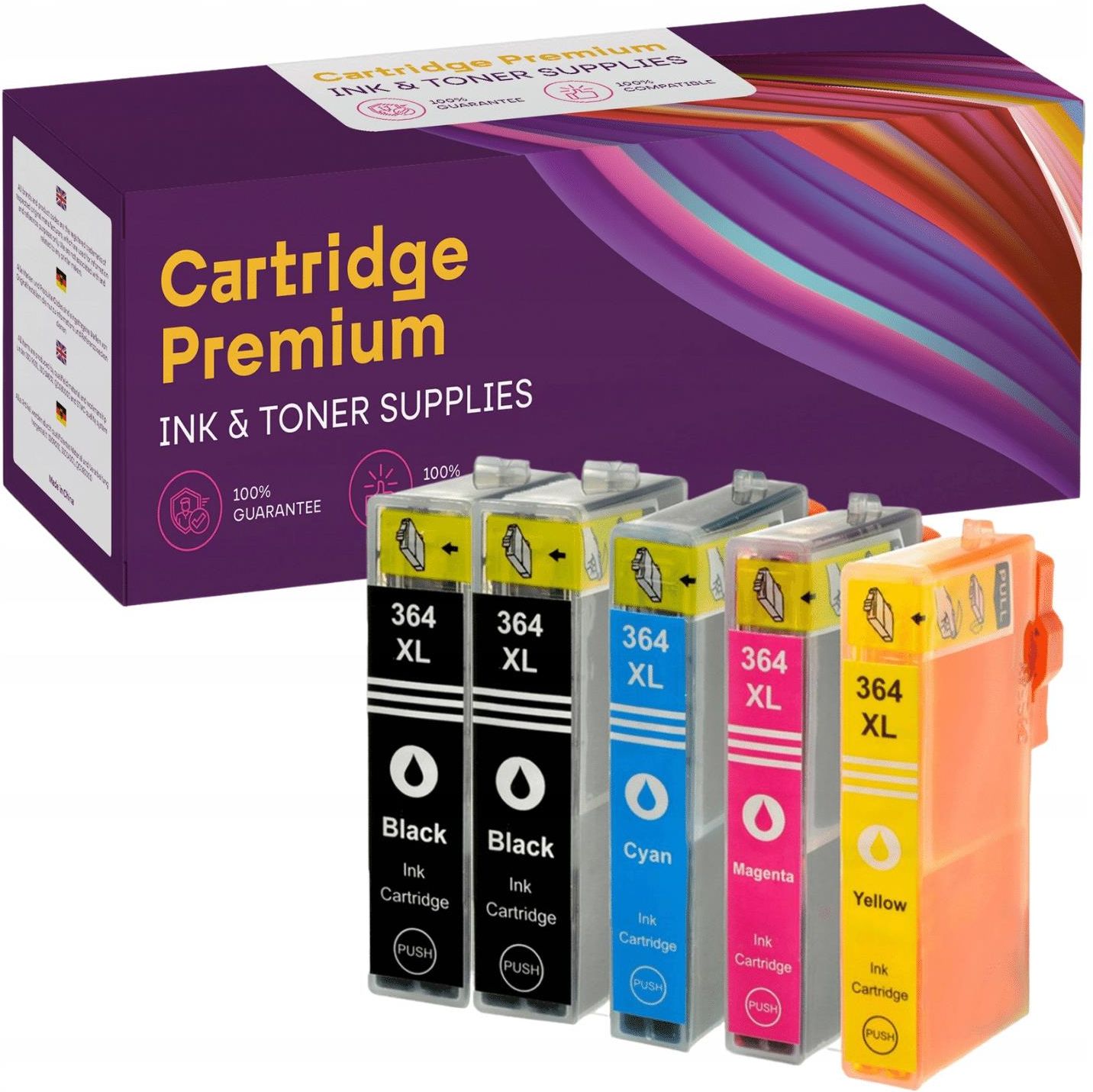 Tusz CT INK 5 TUSZE DO HP PHOTOSMART 5510 5514 5515 5520 5522 ...