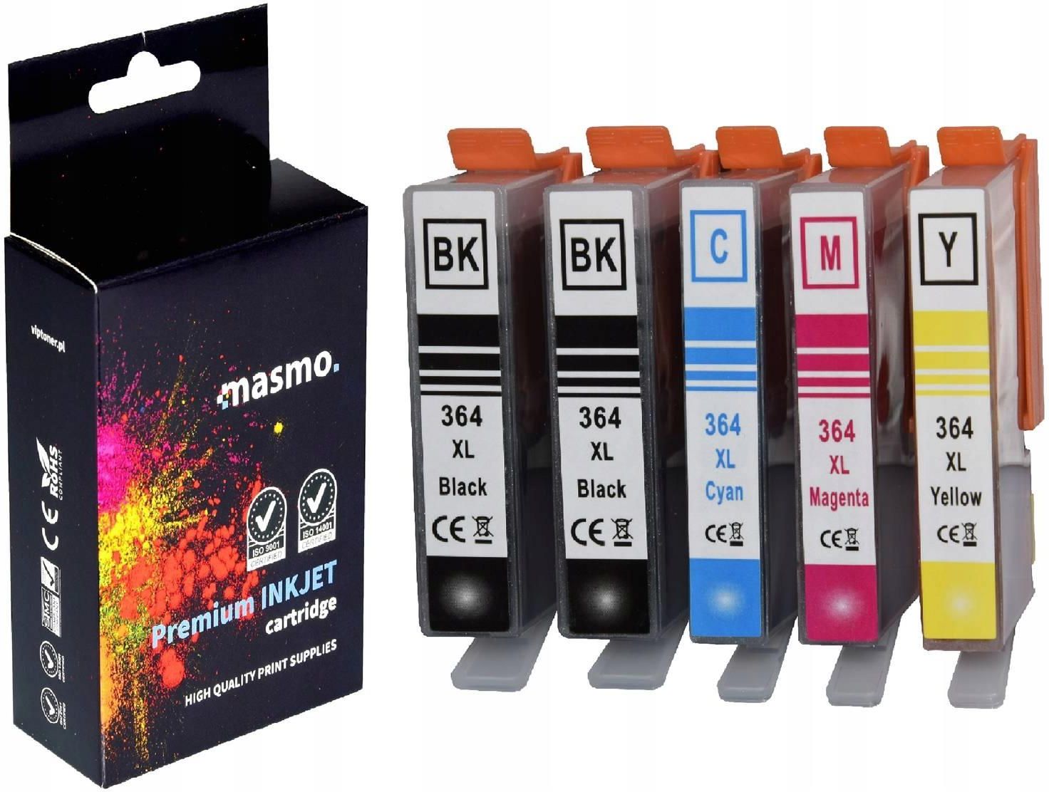 Tusz MASMO 5X TUSZE DO DRUKARKI HP DESKJET 3520 3070A 364XL ...