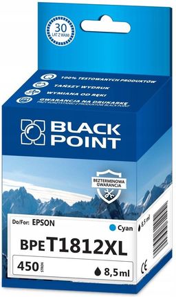 BLACK POINT TUSZ CYAN DO EPSON XP102 XP202 XP205 XP302 XP305 (BPET1812XL)