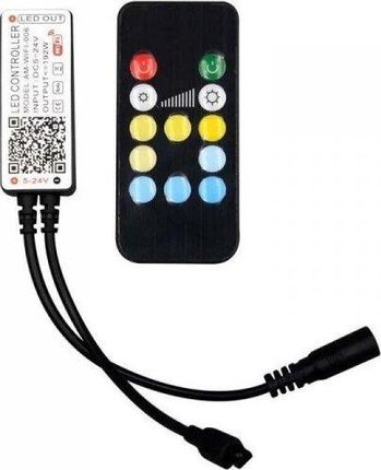 V-Tac Sterownik Taśm LED CCT MONO Jednokolorowy 12V/24V WiFi + RF Radiowy 24 Przyciski VT-2427 