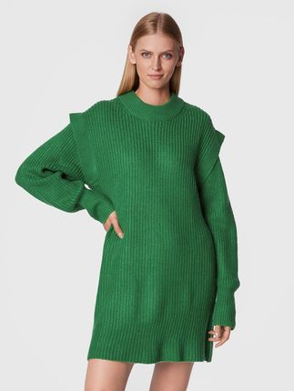 Silvian Heach Sukienka dzianinowa PGA22120VE Zielony Relaxed Fit